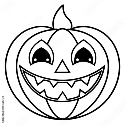 Halloween line art vector