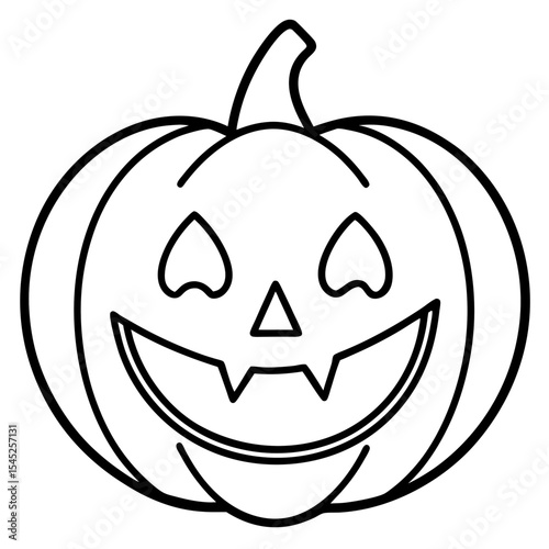Halloween line art vector