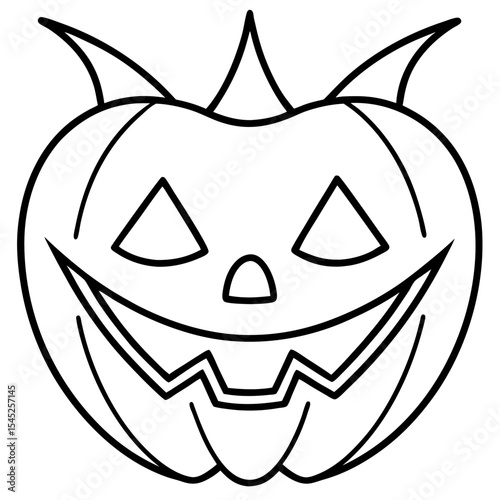 Halloween line art vector