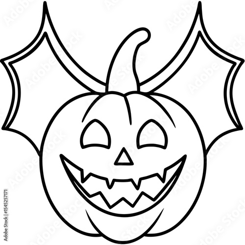 Halloween line art vector