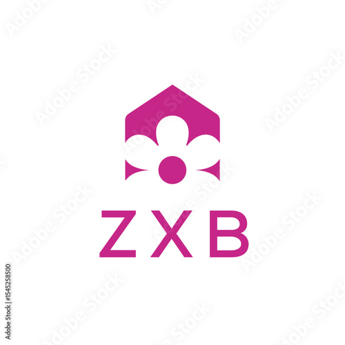 ZXB Letter Initial Logo Design Vector Illustration