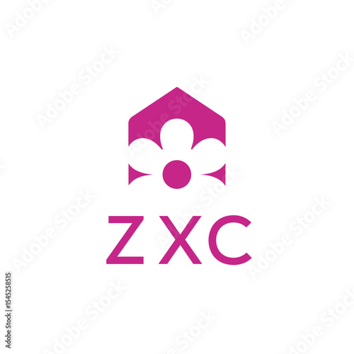 ZXC Letter Initial Logo Design Vector Illustration