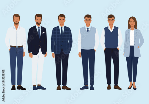 Professional Business Team in Formal Attire