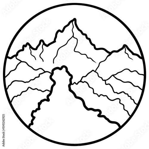 Mount Everest – NepalChina vector