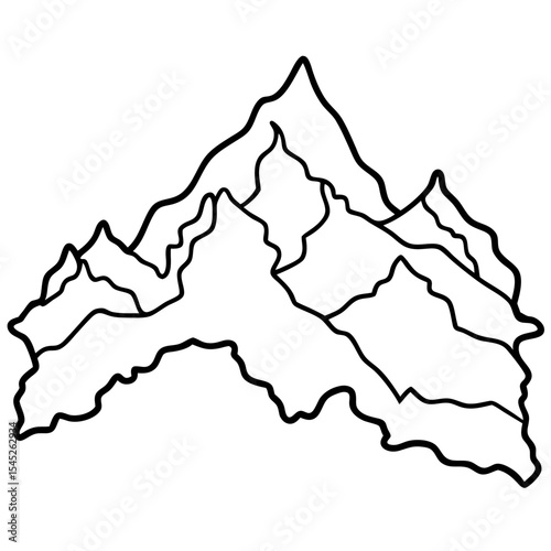 Mount Everest – NepalChina vector