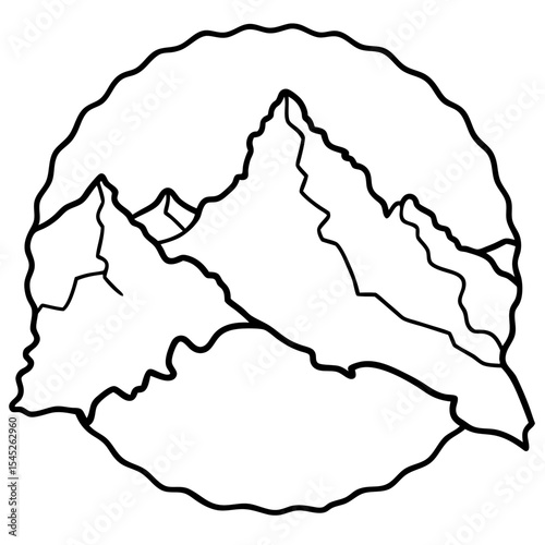 Mount Everest – NepalChina vector