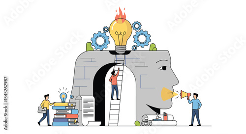 Exploring Innovative Ideas and Communication for Creative Thinking Through Shared Knowledge Transfer