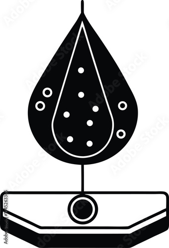 vector illustration of a drop
