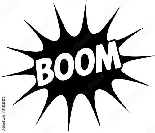 BOOM Comic Sound Effect Explosion