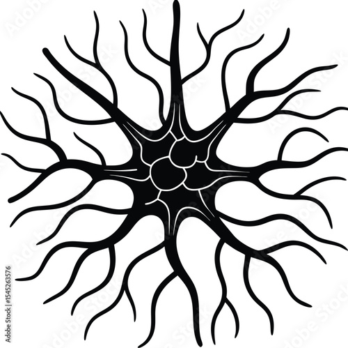 
Neuron Synapse Structure Icon

