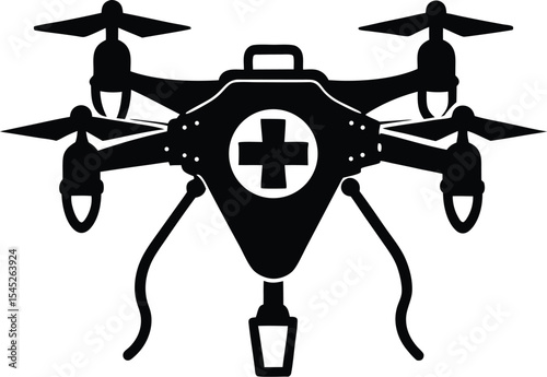 Healthcare Drone with Cross Payload

