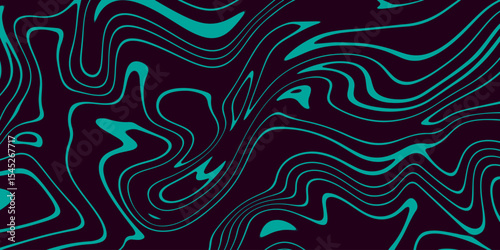 Abstract linear distorted pattern. Retro hippie colorful background with wavy psychedelic texture, optical illusion effect abstract background with psychedelic texture