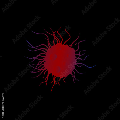 Virus and Bacteria icon,vector illustration