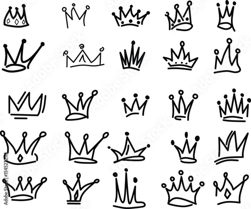 set of hand drawn illustrations of different gestures