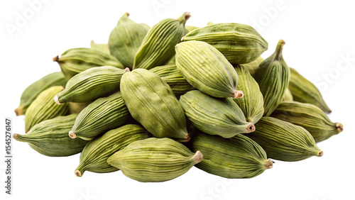 Wallpaper Mural Close Up of a Pile of Fresh Green Cardamom Pods Against a Black Background isolated on a transparent background Torontodigital.ca