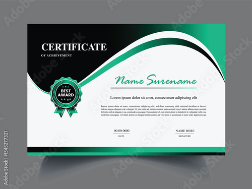 Clean unique latest Certificate design template