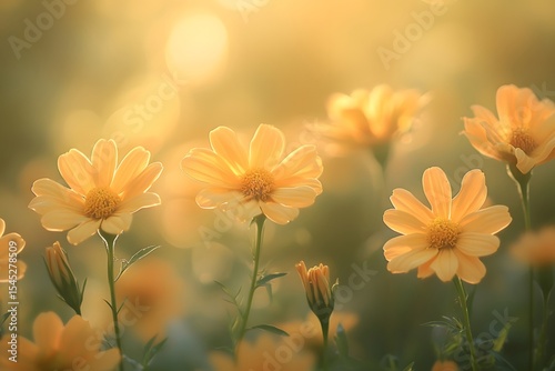 Marigolds bloom vibrantly in the garden, their golden petals strikingly bright under the sunlight