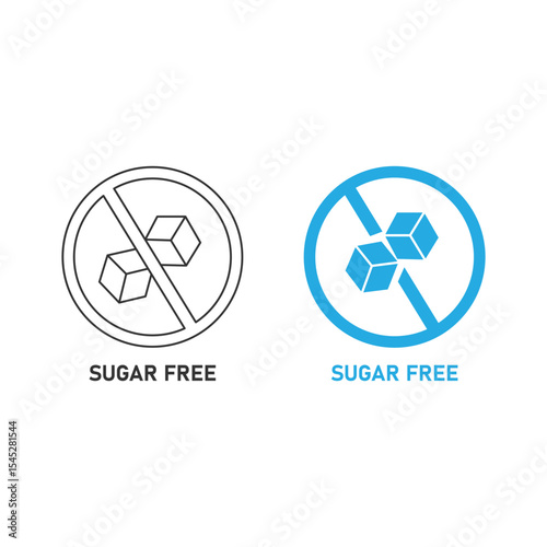 Sugar Free Icon Vector Design.