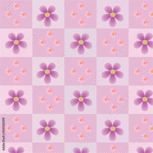 seamless pattern with flowers