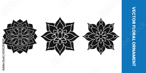 set of decorative elements