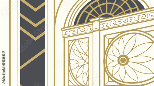 vector illustration of a vintage carriage