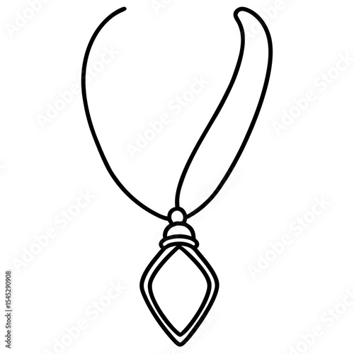 Pendant line art vector