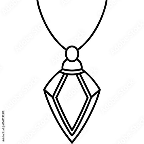 Pendant line art vector