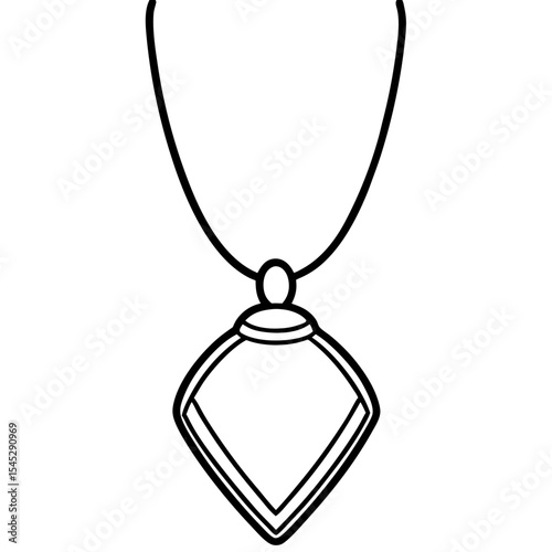 Pendant line art vector