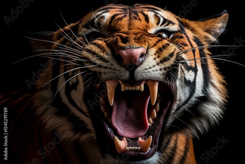 Embracing minimalism  captivating natural forms evoking the sound of a tiger s roar