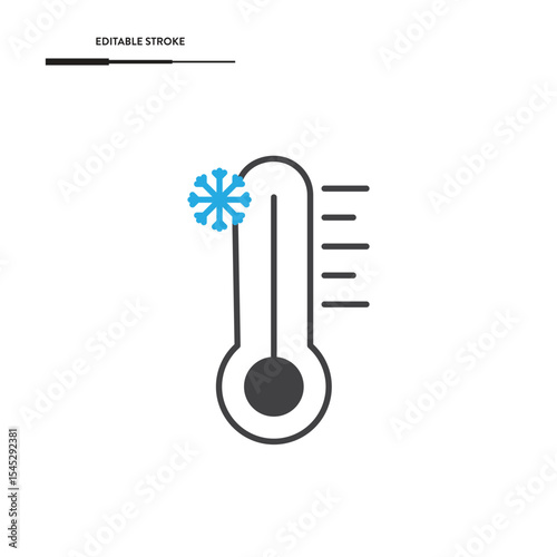 Thermometer Icon Vector Design.