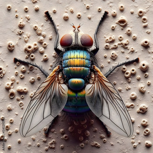 fly on a leaf