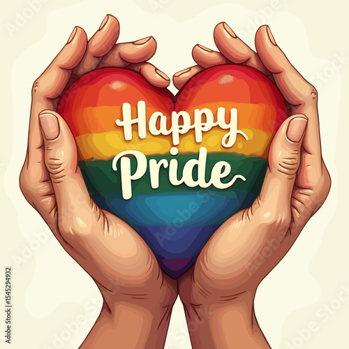 Happy Pride Month Celebration Banner 