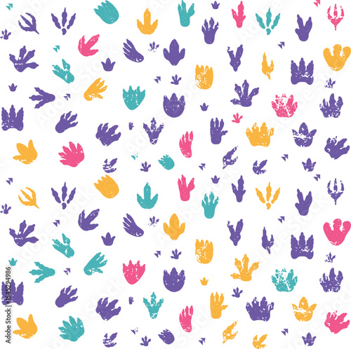 Animal Footprints Line Icons Set, Editable Stroke