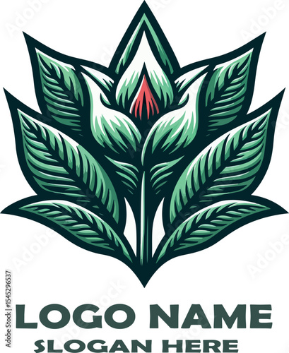 trillium logp Vector white background .