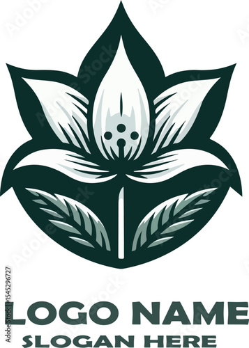 trillium logp Vector white background .