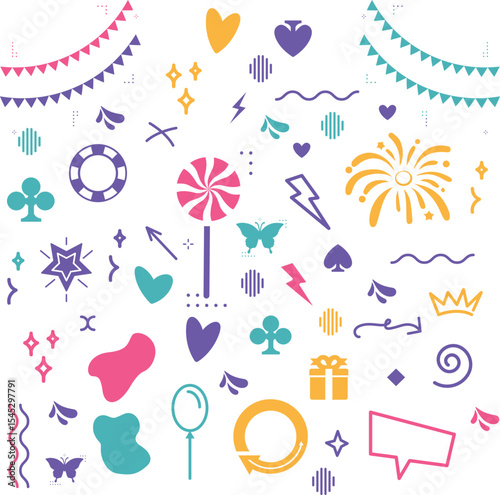 Colorful Summer Carnival Poster design template