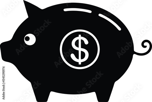 piggy bank with dollar sign