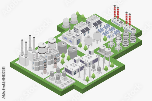 Alternative energy and fuel isometric