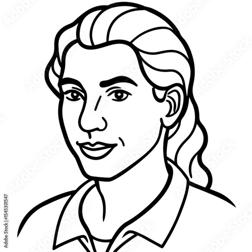 Nance line art vector
