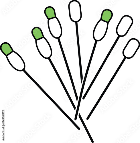 set of pencils isolated