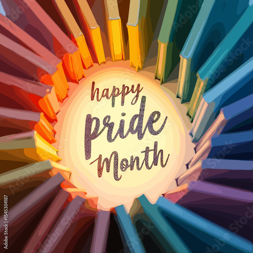Happy Pride Month Celebration Banner 