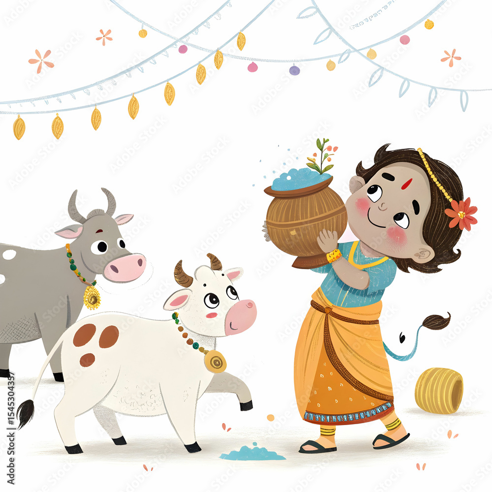 Fototapeta premium girl and dog