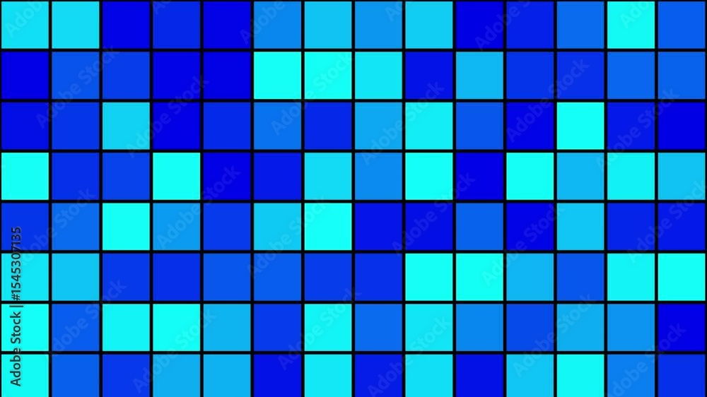 A grid of blue and light blue squares arranged in a pattern with black border lines visible