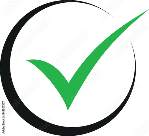 check box icon with correct, accept checkmark icons green tick box, check list circle frame - checkbox symbol sign. check mark box square frame.