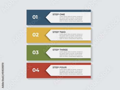 Infographic elements data visualization vector design template. Can be used for 4 steps, options, business process, workflow, diagram, flowchart concept, timeline, marketing icons, info graphics.