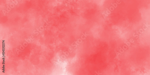 Abstract red grunge soft colored background for design watercolor aquarelle colorful stains on powder explosion texture design, red watercolor dusty splash isolated modern creative trendy background.