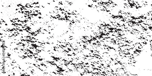 Black and white noise paper dust. Distressed Dirty rough overlay texture. Black grunge texture on transparent backdrop background. Scratches on a white background.	