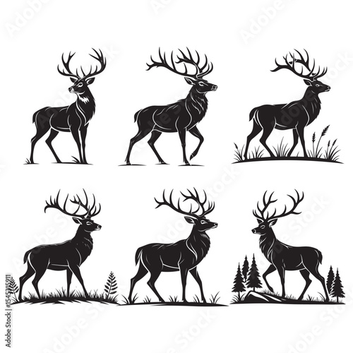 Deer Vector Silhouette