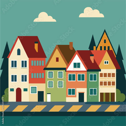 houses in the city