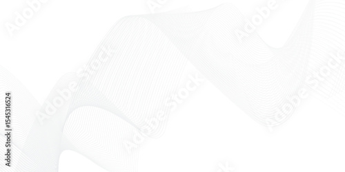 Flowing wave pattern gradient smooth curve shape isolated on transparent background. Technology , science lines flow and motion energy blend.	